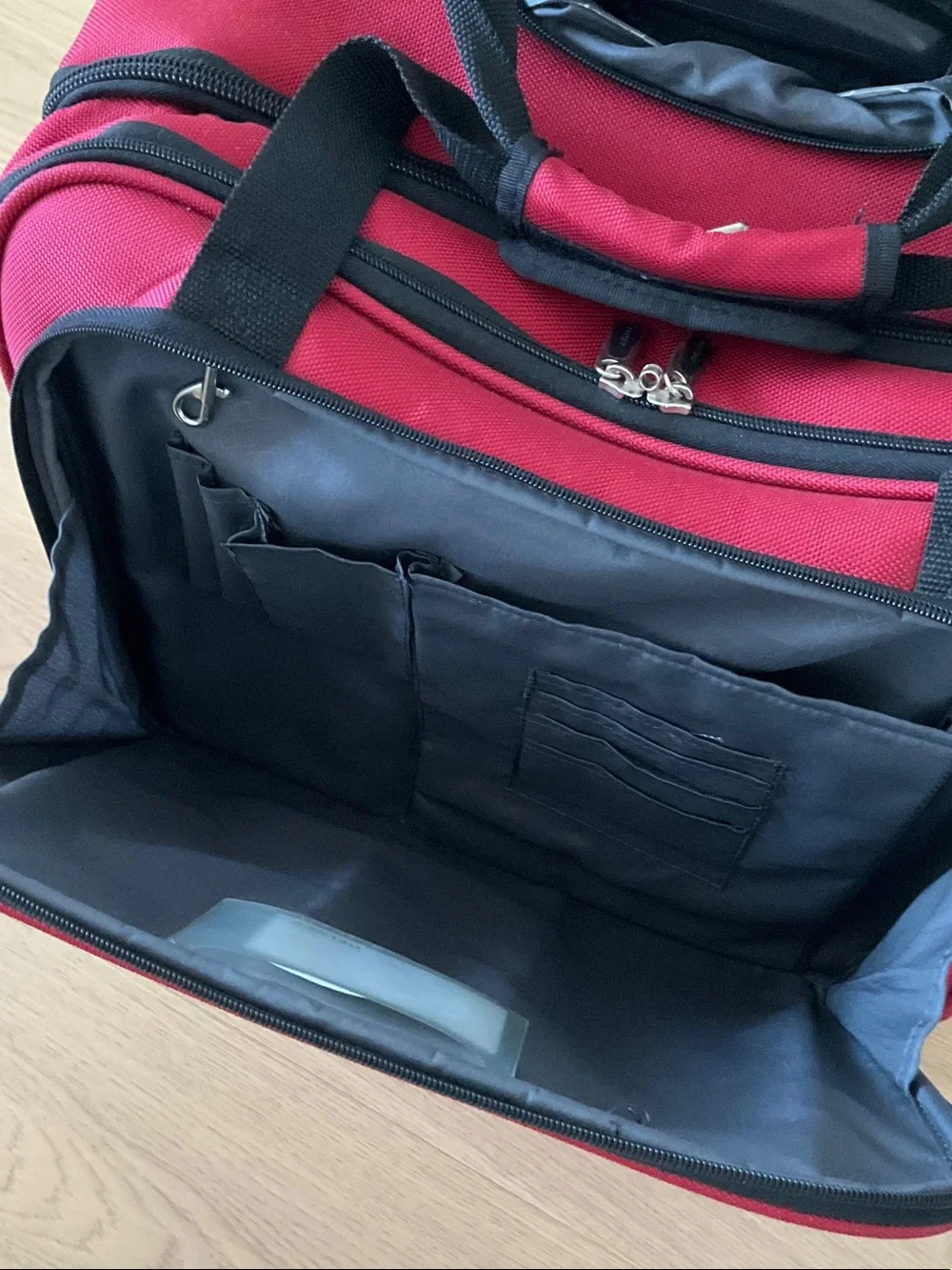 Delsey Red Carry-On 4 wheels Spinner